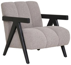Jasnoszary fotel z materiału bouclé Florence – House Nordic