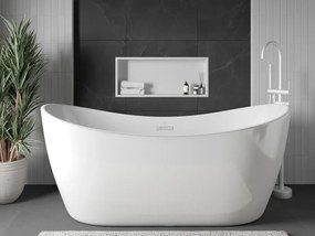 Mexen X-Wall-R półka wnękowa z kołnierzem 75 x 30 cm, biała - 1920753010