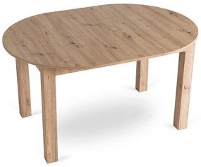 Stół Okrągły Rozkładany HARRY 102-142 cm Dąb Artisan Nowoczesny