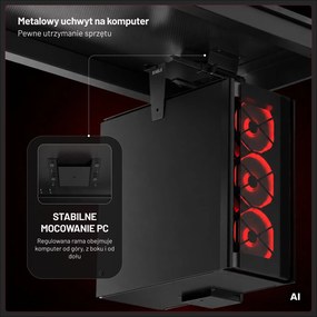 Podwieszany uchwyt na PC pod biurko Diablo PC Holder