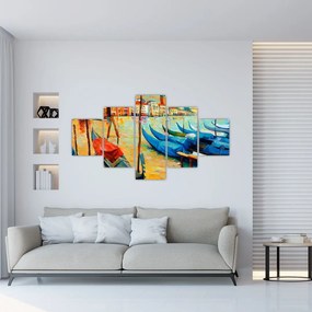 Obraz - Port w Wenecji (125x70 cm)
