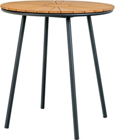 Okrągły stół z litego drewna tekowego ø 70 cm Cleveland – House Nordic