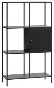 Czarny metalowy regał 80x138 cm Malibu – Unique Furniture