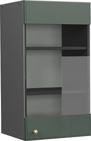 Szklana szafka kuchenna green gold country 40x34.1x72 fame-line