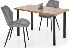 Stół jadalniany na czterech czarnych nogach Modex 2 120