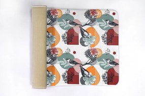 Dywanik łazienkowy Dywanik łazienkowy Ptaki Kwiaty Wzór