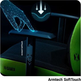 Krzesło gamingowe Diablo X-Gammer 2.0 Normal Size Green Emerald