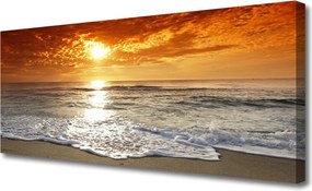 Obraz canvas Zachód Słońca nad Horyzontem