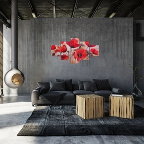 Obraz - Wilcze maki (125x70 cm)