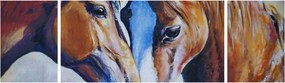 Obraz - Zakochane konie (170x50 cm)