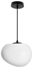 Czarno-biała lampa wisząca ø 25 cm Stones – Candellux Lighting