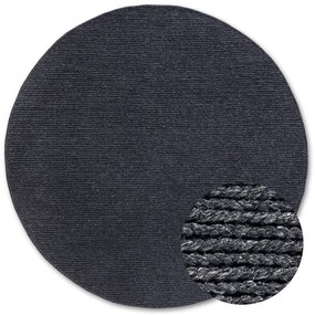 Dywan wełniany Villeroy &amp; Boch antracytowy 160 cm x 160 cm koło