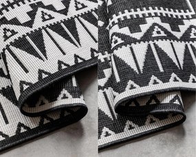 Dywan zewnętrzny dwustronny Gemini kremowo-czarny 200 cm x 290 cm