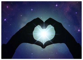 Obraz na szkle - Miłość symboliczna (70x50 cm)