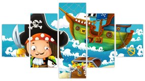 Obraz - Skarb piratów (125x70 cm)