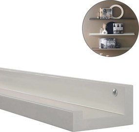 Półka ścienna na obrazy FOTOPLANK 120 cm, kremowa