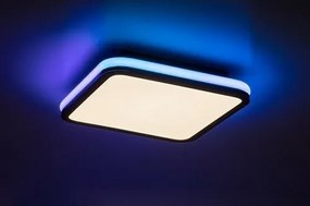 Rabalux 71399 funkcjonalna lampa sufitowa LED Serkan 43W, czarna/biała