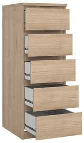 Komoda w dekorze dębu w naturalnym kolorze 40x111x50 cm Naia – Tvilum
