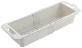 Szary regulowany plastikowy teleskopowy ociekacz na zlew 52x18 cm – Metaltex