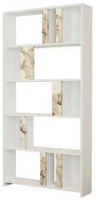 Biblioteczka Lime White Marbel and White