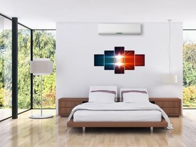 Abstrakcyjny obraz aktywnego ładunku (125x70 cm)