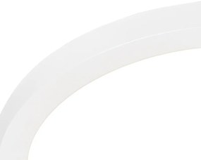 Zewnetrzna Zestaw 6 reflektorów wpuszczanych lub natynkowych biały 30 cm z LED z 3-stopniową regulacją barwy światła - Trans Oswietlenie zewnetrzne