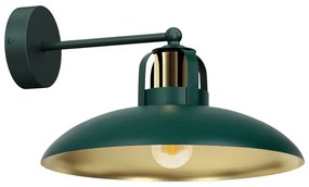 Zielono-złoty kinkiet metalowy - K482-Ramona