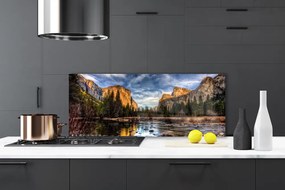 Panel Szklany do Kuchni Harmonijny Krajobraz Górski