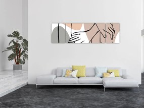 Obraz - Kobieta linia sztuki ciała N⁰2 (170x50 cm)
