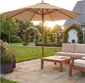 Parasol gastronomiczny MCW-C57 II okrągły,  kremowy