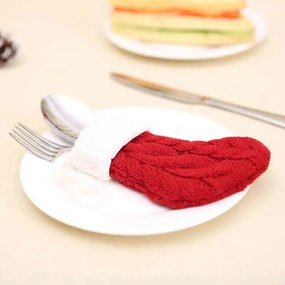 Pokrowiec na sztućce ŚWIĄTECZNE SKARPETKI 1 szt