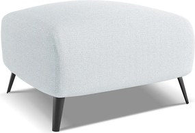 Pufa - z tkaniny szenilowej - jasny niebieski - MALIE