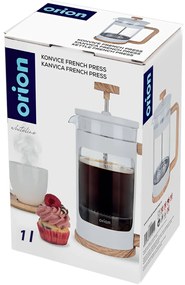 Orion Szklany dzbanek/french press Whiteline 1 l, 1 l