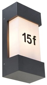 Zewnetrzna Nowoczesny Kinkiet / Lampa scienna zewnętrzny ciemnoszary IP44 - Tide Nowoczesny Oswietlenie zewnetrzne