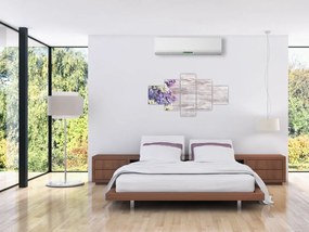 Obraz bzu na drewnie (125x70 cm)