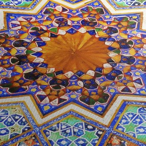 Obraz mozaiki (z zegarem) (90x30 cm)
