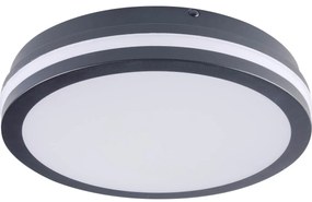 Kanlux 38784 - LED  Plafon zew. z czujnikiem BENO 24/30W/230V 3000/3500/4000K IP65 antracyt