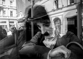 Obraz - Charles Chaplin w Pradze (70x50 cm)