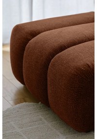Narożnik (lewostronny/z szezlongiem) w kolorze terakoty Shell – Miuform