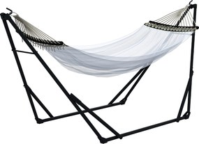 Outsunny Stojak do Hamaków Czarny 263x89x100cm | Aosom PL