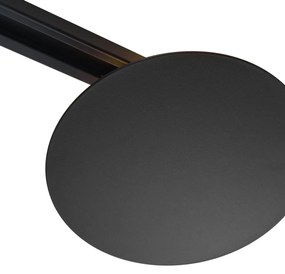 Nowoczesna czarna lampa sufitowa do systemu szynowego 1-fazowego 2-punktowa - Iconic Pulley Nowoczesny Oswietlenie wewnetrzne