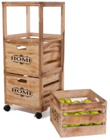 Mobilny regał z szufladami, organizer kuchenny na kółkach