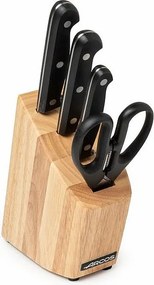 Zestaw kuchenny Arcos 3 częściowy z nożami i nożyczkami w kolorze czarnym - 285000