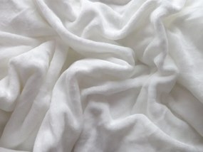 PrzytulneMieszkanie.pl Prześcieradło z mikropluszu SOFT 200x220 cm białe