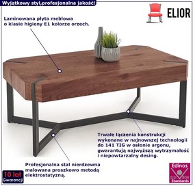 Industrialna prostokątna ława orzech C6-S81