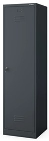 Metalowa szafa gospodarcza AGNES, 500 x 1850 x 500 mm, antracyt
