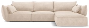 Beżowy narożnik (prawostronny) Vanda – Mazzini Sofas