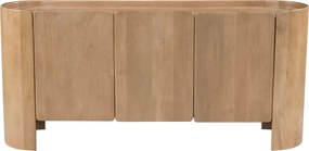 Kredens 3-drzwiowy z drewna mangowca - Naturalny - ISLARA
