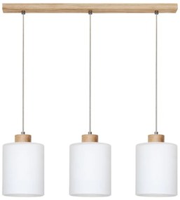 Spot-Light 111860374 - Lampa wisząca ZEFIR 3xE27/60W/230V dąb