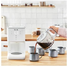 Biały przelewowy ekspres do kawy Sense CM693110 – Tefal